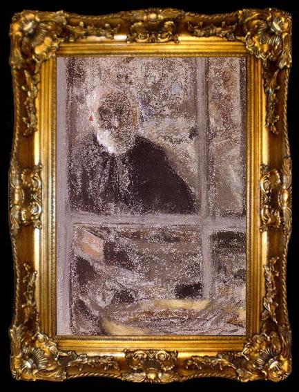 framed  Edouard Vuillard The door mirror judenpass, ta009-2